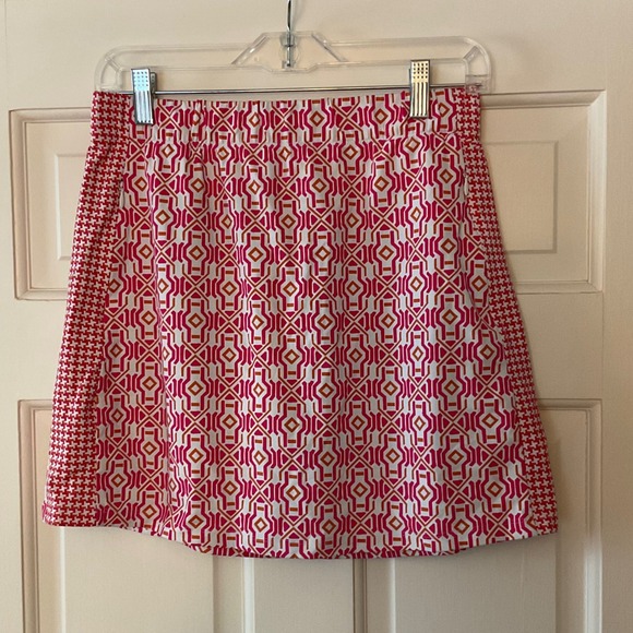 J.McLaughlin Pants - J.McLaughlin Skort Pink Geometric Catalina Cloth Skirt Golf Tennis Small